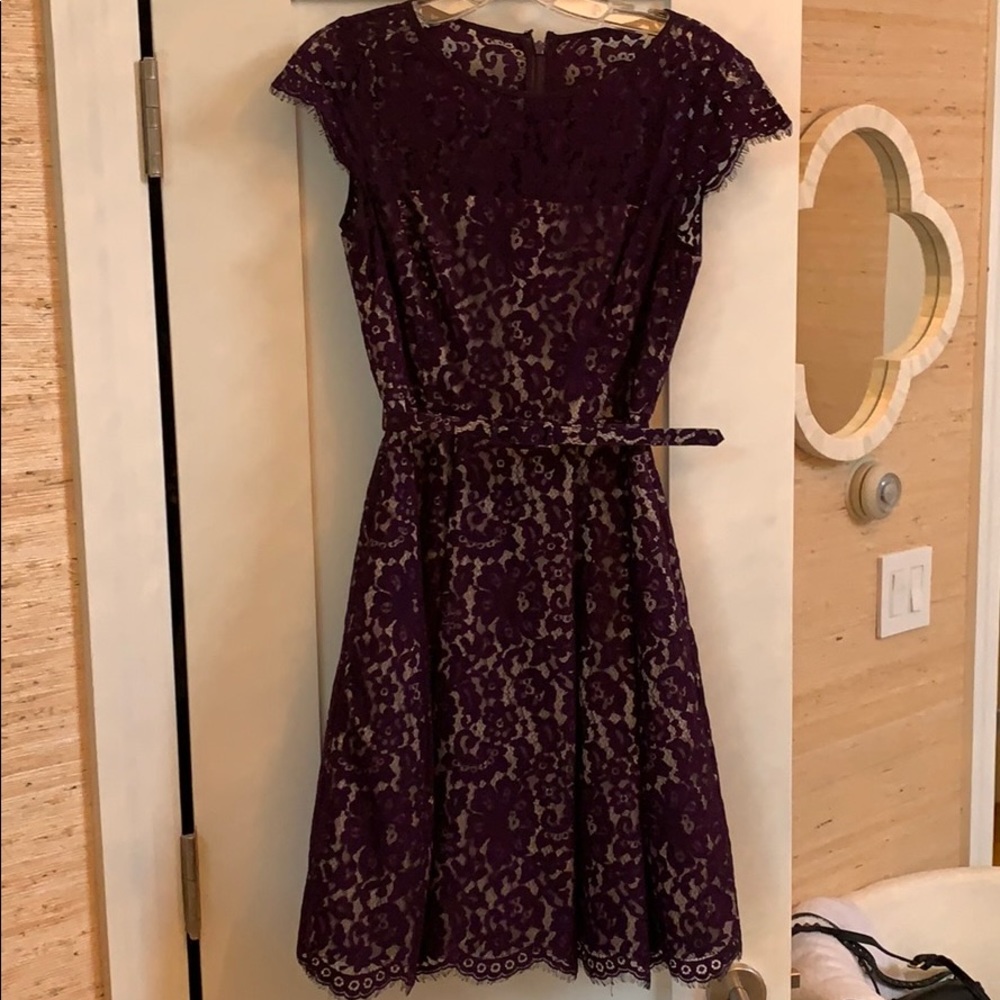Beautiful deep purple lace dress